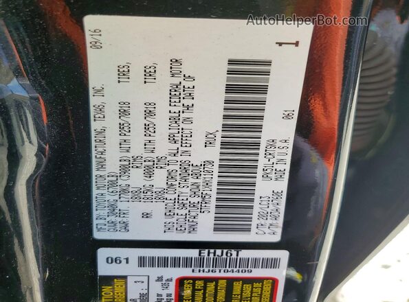 5TFRM5F1XHX110730 2017 TOYOTA TUNDRA Black Вид підкапотного простору