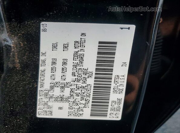 5TFRW5F10GX193139 2016 TOYOTA TUNDRA Black Vista del compartimento del motor