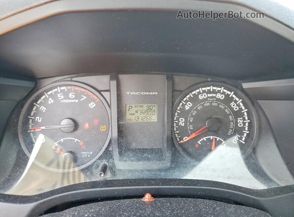 5TFRX5GN4HX084232 2017 TOYOTA TACOMA White ხელსაწყოთა პანელის ხედი