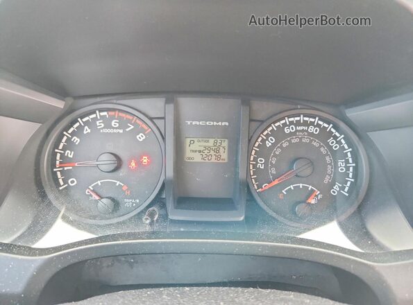 5TFRX5GN5GX064392 2016 TOYOTA TACOMA Gray Вид щитка приладів