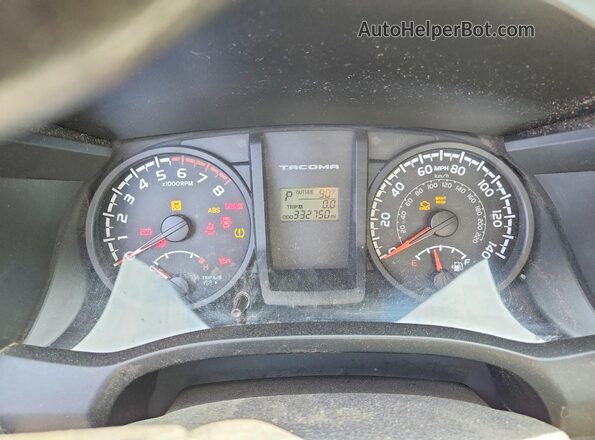5TFRX5GN7HX086458 2017 TOYOTA TACOMA White Вид щитка приладів