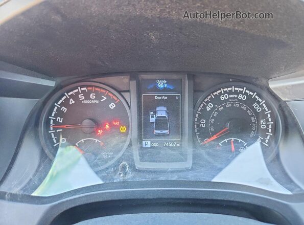 5TFRX5GN9KX143086 2019 TOYOTA TACOMA Серый Вид щитка приборов