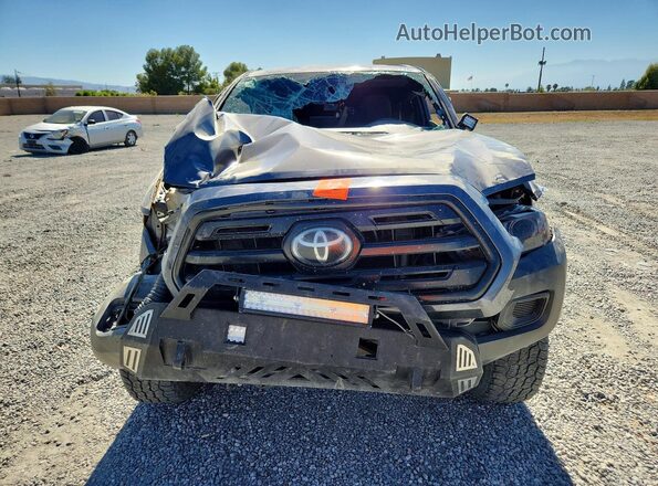 5TFRX5GN9KX143086 2019 TOYOTA TACOMA Серый Вид спереди