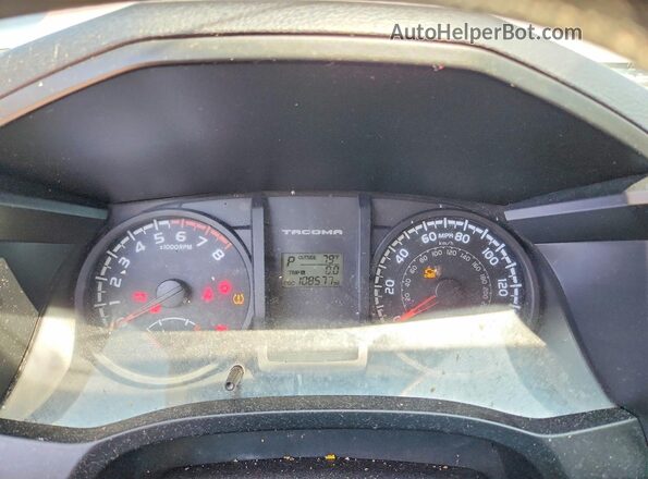 5TFRX5GNXGX064534 2016 TOYOTA TACOMA White Vista del cuadro de instrumentos