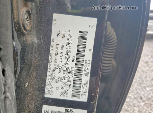 5TFRY5F11JX236873 2018 TOYOTA TUNDRA Черный Вид подкапотного пространства