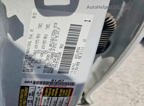 5TFRY5F1XMX291245 2021 TOYOTA TUNDRA White ძრავის განყოფილების ხედი