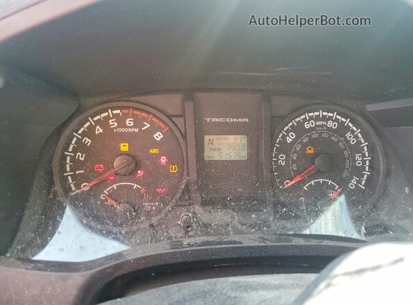 5TFSX5ENXGX042005 2016 TOYOTA TACOMA Серый Вид щитка приборов
