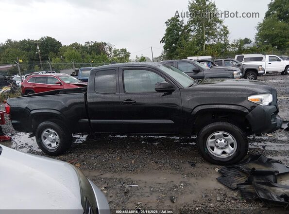 5TFSX5ENXKX066281 2019 TOYOTA TACOMA Черный Вид задней части салона