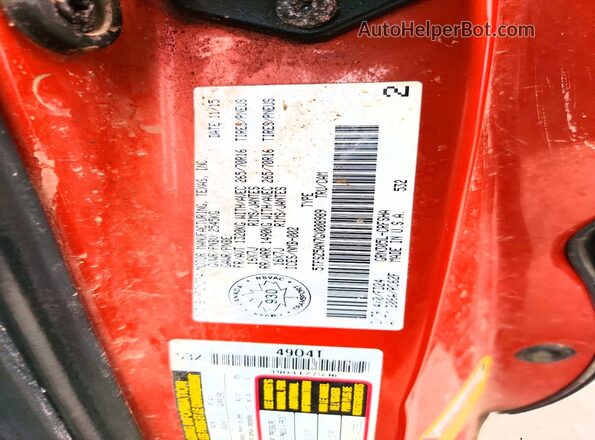 5TFSZ5AN7GX008989 2016 TOYOTA TACOMA Orange Widok komory silnika