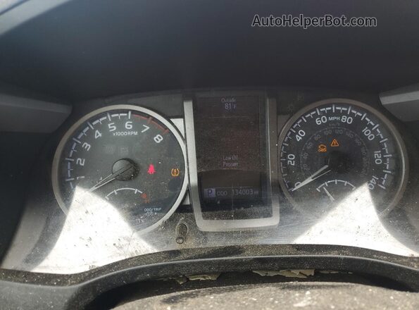 5TFSZ5AN8GX021203 2016 TOYOTA TACOMA Красный Вид щитка приборов