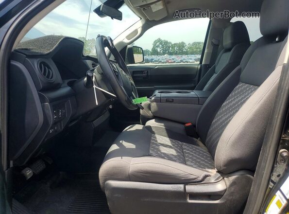 5TFUM5F16KX083382 2019 TOYOTA TUNDRA Black Front interior view