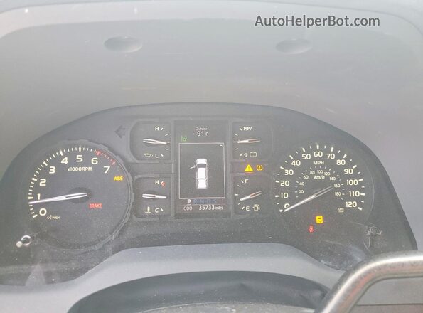 5TFUM5F16KX083382 2019 TOYOTA TUNDRA Black Instrument cluster view
