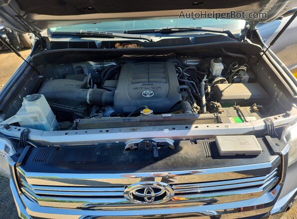 5TFUY5F10HX647511 2017 TOYOTA TUNDRA Gray უკანა სალონის ხედი