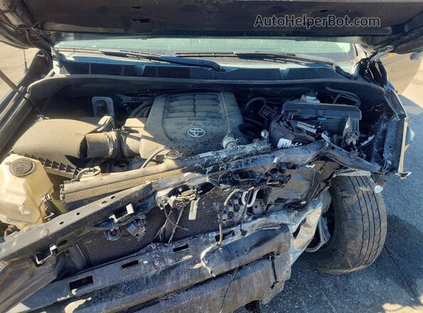 5TFUY5F14KX864356 2019 TOYOTA TUNDRA Black Widok wnętrza z tyłu