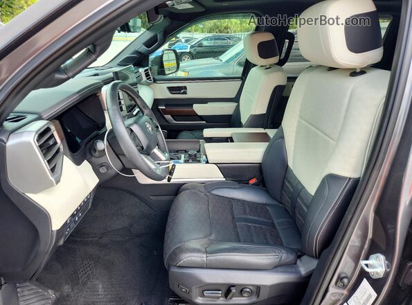 5TFVC5DB0RX078546 2024 TOYOTA TUNDRA Gray Widok wnętrza z przodu