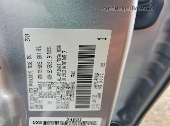 5TFVC5DBXRX080451 2024 TOYOTA TUNDRA Silver Вид підкапотного простору
