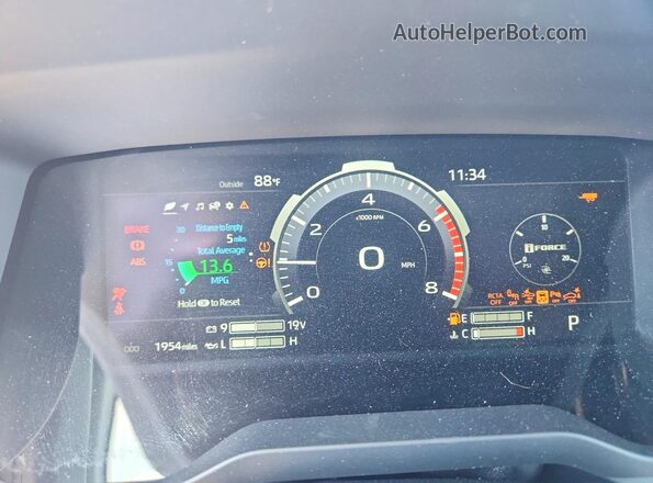 5TFWA5DB0TX411622 2026 TOYOTA TUNDRA Black Вид щитка приладів