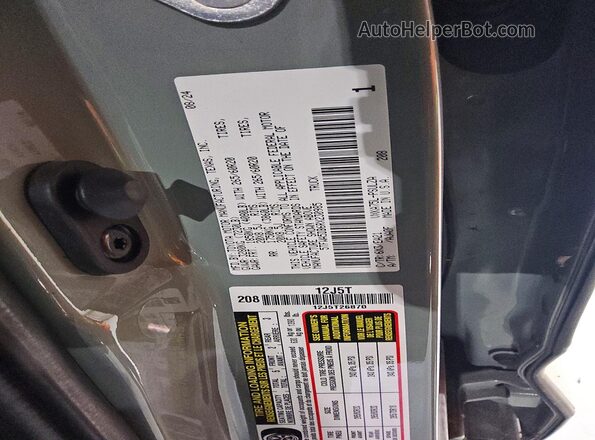 5TFWA5DB6RX230985 2024 TOYOTA TUNDRA Gray Widok naklejki z numerem VIN