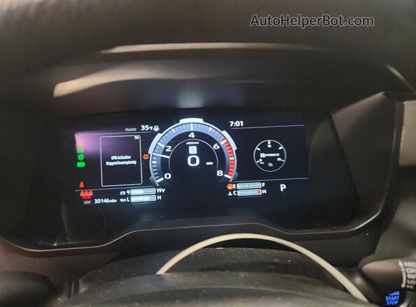 5TFWA5DB9RX184861 2024 TOYOTA TUNDRA White Вид щитка приладів