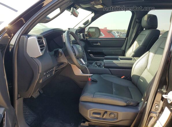 5TFWA5DBXSX328620 2025 TOYOTA TUNDRA Black Widok wnętrza z przodu