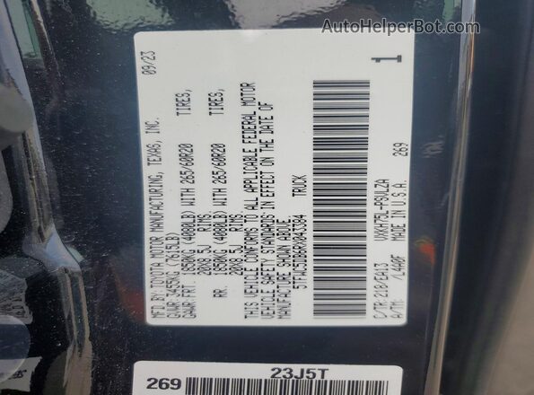 5TFWC5DB6RX043384 2024 TOYOTA TUNDRA Black Engine compartment view