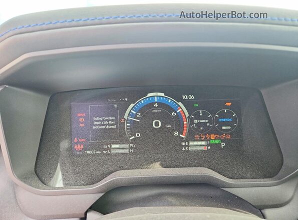 5TFWC5DB6SX091022 2025 TOYOTA TUNDRA White Vista del cuadro de instrumentos
