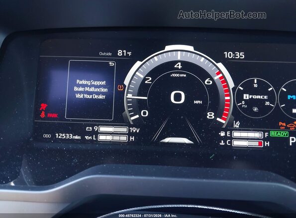 5TFWC5DB6SX111883 2025 TOYOTA TUNDRA HYBRID Black Widok tylnych siedzeń