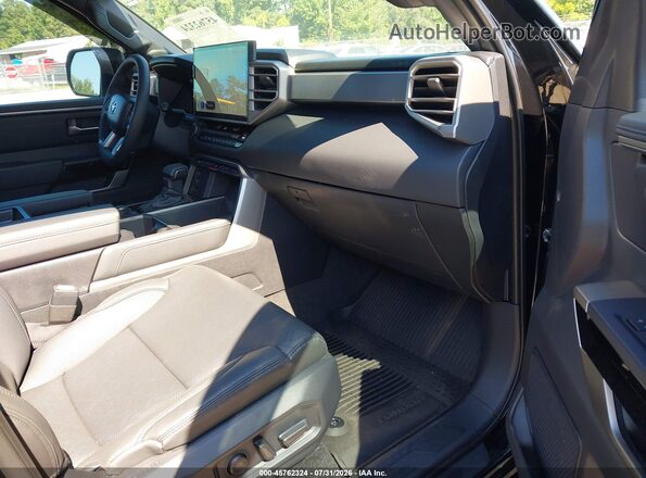 5TFWC5DB6SX111883 2025 TOYOTA TUNDRA HYBRID Black Widok wnętrza z przodu