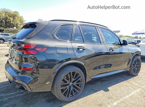 5UX13EU01R9U74727 2024 BMW X5 Black უკანა მარჯვენა