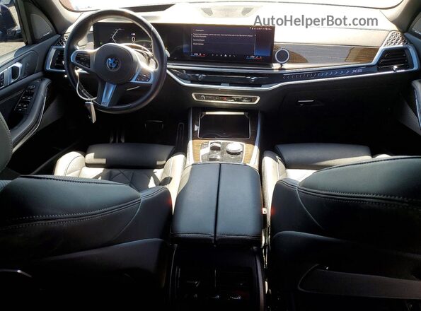5UX13EU01R9U74727 2024 BMW X5 Black წინა პანელის ხედი
