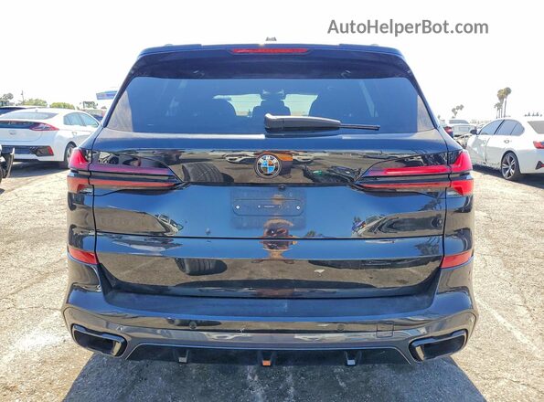 5UX13EU01R9U74727 2024 BMW X5 Black უკანა ხედი