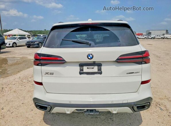 5UX13EU04R9S18694 2024 BMW X5 Белый Вид сзади