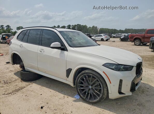 5UX13EU04R9S18694 2024 BMW X5 Белый Передняя правая четверть
