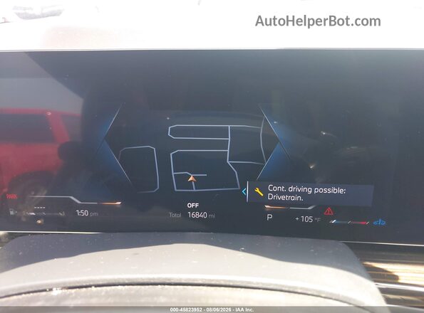 5UX13EU05S9Z57336 2025 BMW X5 Gray Widok tylnych siedzeń