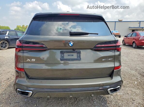 5UX13EU08S9Y64505 2025 BMW X5 Green Rear view