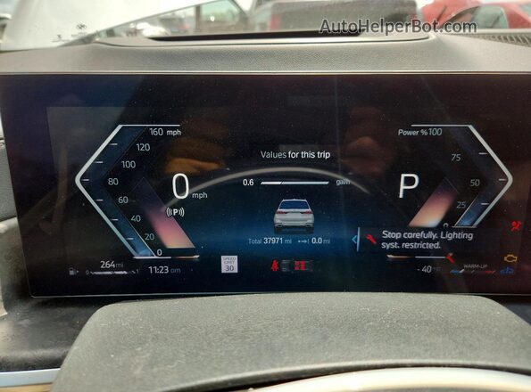 5UX23EM01P9N67636 2023 BMW X7 Белый Вид щитка приборов