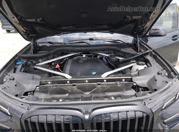 5UX23EM02S9W78303 2025 BMW X7 Black Вид ззаду