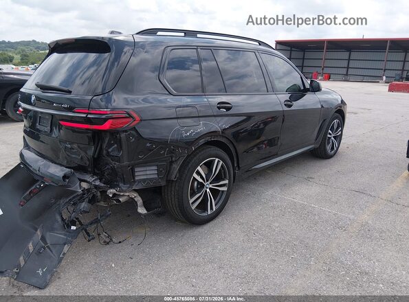 5UX23EM02S9W78303 2025 BMW X7 Black Задня права чверть