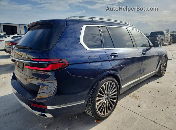 5UX23EM02S9Y00044 2025 BMW X7 Синий Задняя правая четверть