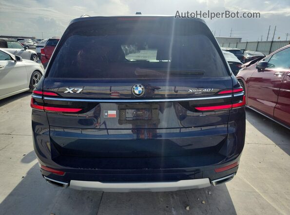 5UX23EM02S9Y00044 2025 BMW X7 Синий Вид сзади