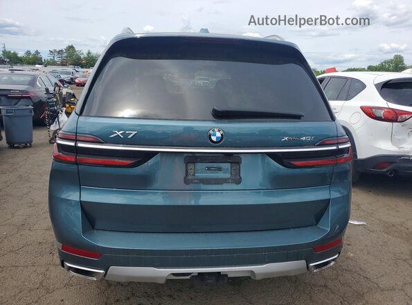 5UX23EM02S9Z31149 2025 BMW X7 Turquoise Вид ззаду