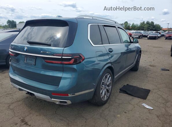 5UX23EM02S9Z31149 2025 BMW X7 Turquoise Задня права чверть