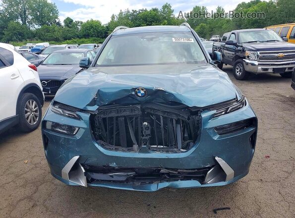 5UX23EM02S9Z31149 2025 BMW X7 Turquoise Вид спереду