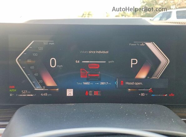 5UX23EM03S9Y33456 2025 BMW X7 Black Widok zestawu wskaźników