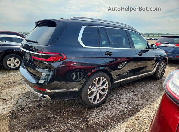 5UX23EM03S9Z99752 2025 BMW X7 Black Հետևի աջ