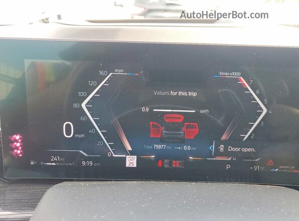 5UX23EM04P9R40684 2023 BMW X7 Gray Widok zestawu wskaźników