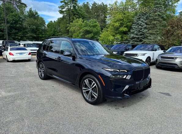 5UX23EM04R9U41824 2024 BMW X7 Blue Rear left
