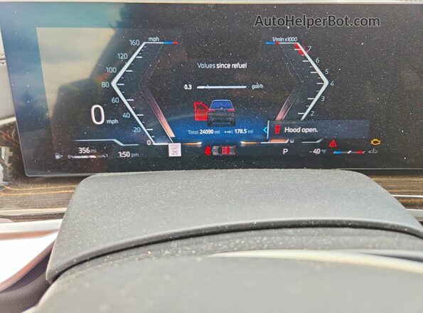 5UX23EM04R9V25108 2024 BMW X7 Синий Вид щитка приборов