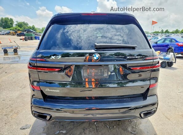 5UX23EM05S9W78392 2025 BMW X7 Black Widok z tyłu