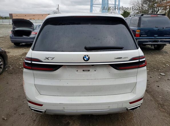 5UX23EM06P9R58099 2023 BMW X7 White Rear view